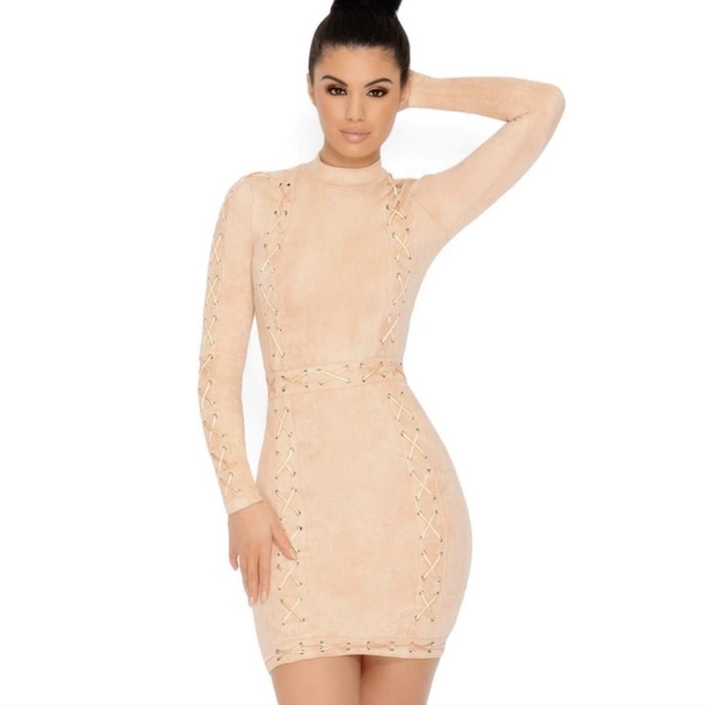Oh Polly | Suede Dress